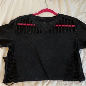 Size SMALL distressed affliction t-shirt